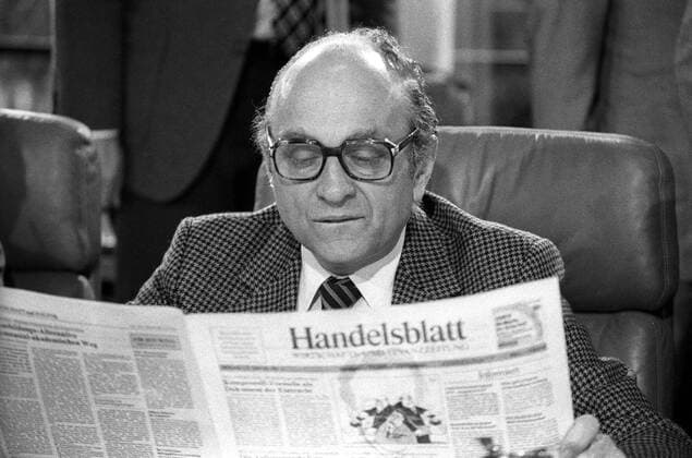Das Handelsblatt erscheint zum ersten Mal, 80. Jahrestag am 16. Mai