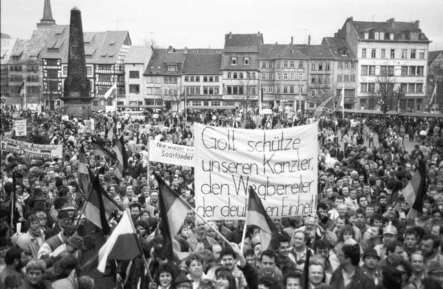 IMAGO History, 75 Jahre Grundgesetz, Eckpunkte Deutscher Geschichte, Helmut Kohl und die Deutsche Einheit 1990
