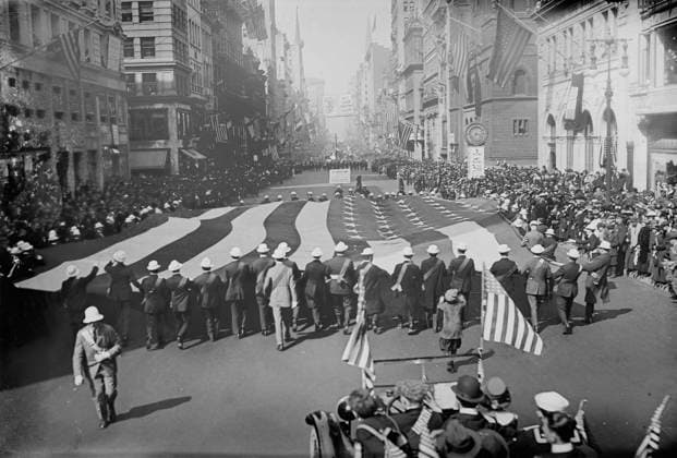 IMAGO History, 250 Jahre USA, Erster Weltkrieg, Paraden in New York 1917-1918