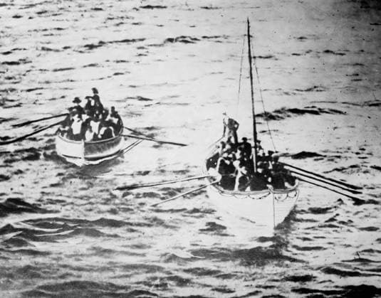 IMAGO History, Bain News Service Archiv, Untergang der Titanic 1912, Rettung durch die RMS Carpathia