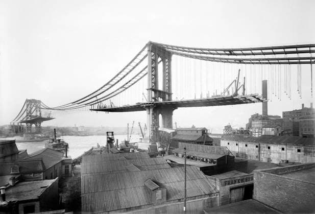 IMAGO Bain News Service Archiv, USA, New York, Brooklyn und Manhattan Brücke 1905-1915