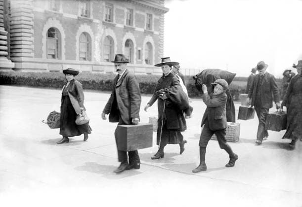 IMAGO History, Bain News Service Archiv, USA, New York, Ellis Island, Migranten 1905-1920