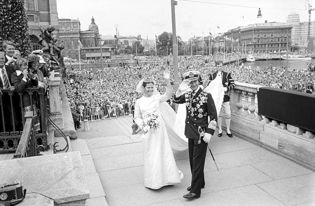 IMAGO History, Schweden, People, Hochzeit König Carl XVI. Gustaf und Silvia Sommerlath 1976