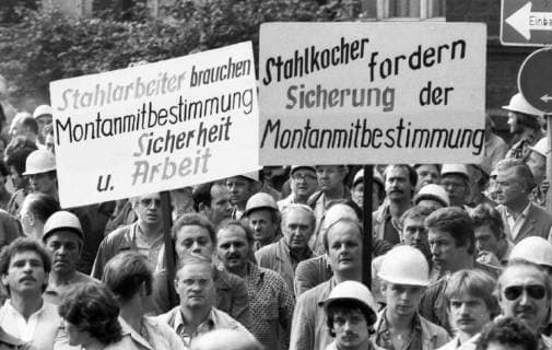 Montan-Mitbestimmungsgesetz tritt in Kraft, 75. Jahrestag am 21. Mai