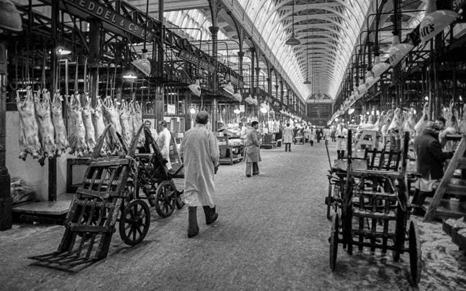 IMAGO Archiv, Großbritannien, Smithfield Fleischgroßmarkt in London 1980