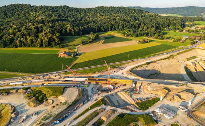 Schweiz, Dokumentation Ausbau Schaffhauserstrasse und Kreisel Chrüzstrasse in Bülach/Glattfelden, Archiv