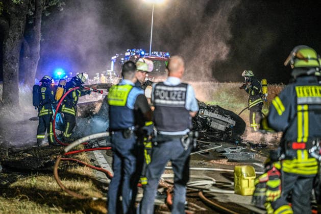 Baden-Württemberg, Schwerer Verkehrsunfall auf der L1165 zwischen Bartholomä und Steinheim