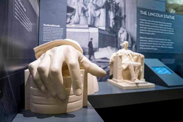 USA, Eröffnung des neu gestalteten Museums unter dem Lincoln Memorial in Washington