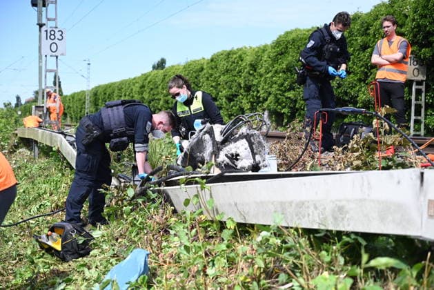 Niedersachsen, Polizeiuntersuchung nach Sabotage an Bahnstrecke bei Neu Wulmstorf