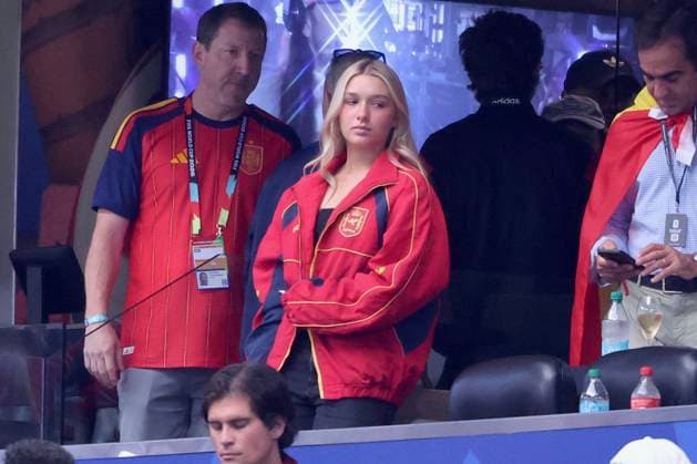 Celebrity, FIFA WM 2026, Beckham Familie beim Spiel Frankreich - Spanien in Dallas