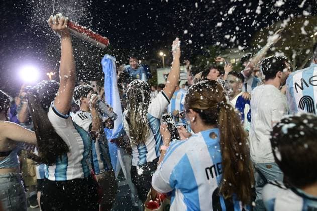 Fußball, FIFA WM 2026, Finale, Spanien - Argentinien, Public Viewing in Tel Aviv