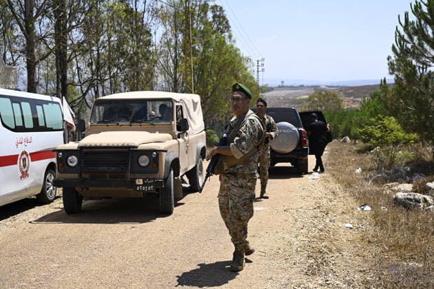 Krieg in Nahost, Libanon, Libanesische Armee rückt in zuvor von Israel kontrollierte Gebiete vor bei Nabatäa