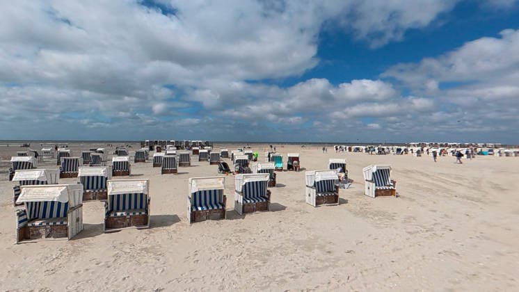 Schleswig-Holstein, Strandleben am Strand von Sankt Peter-Ording, Eindrücke