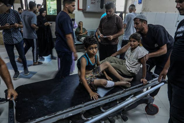 Nahostkonflikt, Gaza, Israel setzt Angriffe im Gazastreifen fort, Verletzte in Khan Yunis