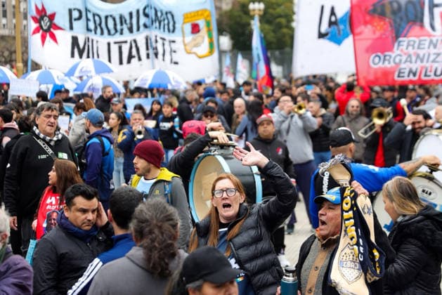Argentinien, Proteste gegen den Besuch von IWF-Direktorin Kristalina Georgieva