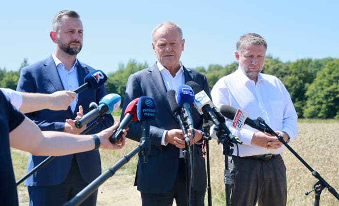 Polen, Untersuchungen nach mutmaßlichem russischen Raketeneinschlag nahe Tarnawa Kolonia