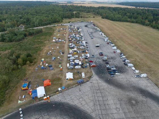 Sachsen-Anhalt, Freakstock Festival der Jesus Freaks auf dem Flugplatz Allstedt