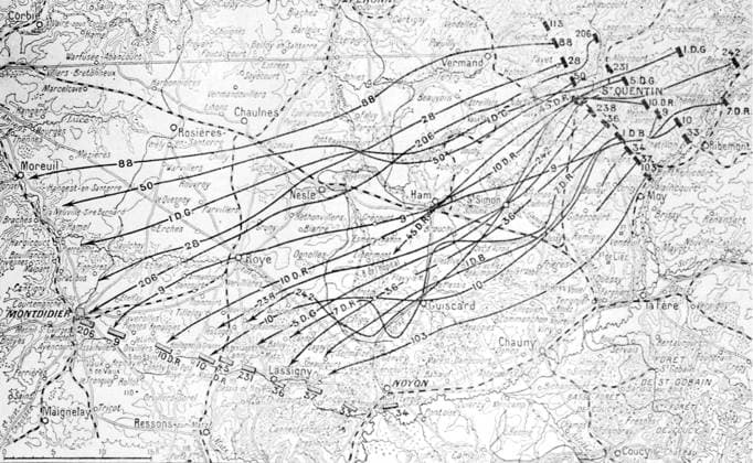 IMAGO History, Archiv, Erster Weltkrieg, Karten von Schlachten und Frontverläufen 1914-1918