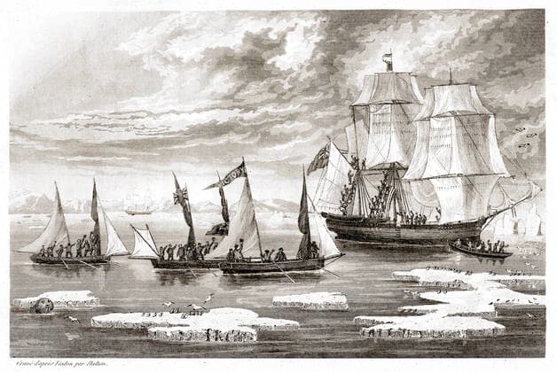 IMAGO History, Arktische Expeditionen, John Ross, Suche nach der Nordwestpassage 1818-1833