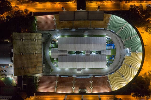 Coronavirus in Brasilien, Provisorisches Krankenhaus im Pacaembu Stadion in Sao Paulo