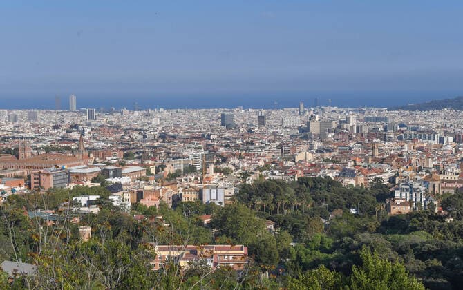 Coronavirus in Spanien, weniger Luftverschmutzung durch Lockdown in Barcelona