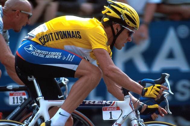 Lance Armstrong (USA US Postal Service) Radsport Herren Tour de France 2000, Straßenradsport, Radrennsport, Straßenradrennsport, Radrennen, Straßenrennen Einzelbild Profi, Profis, Radprofi, Radprofis Paris