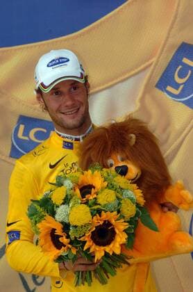 Tom Boonen (Belgien Quick Step Innergetic) im gelben Trikot nach der 3. Etappe der Tour de France 2006 - Radsport Herren 93. Tour de France 2006, ProTour, Straßenradsport, Straße, Rad, Einzelbild 3. Etappe: Esch sur Alzette - Valkenburg Radsport Herren 93. Tour de France 2006, ProTour, Straßenradsport, Straße, Rad, Einzelbild 3. Etappe: Esch sur Alzette - Valkenburg