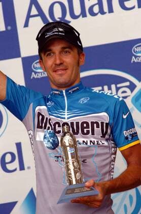 Yaroslav Popovych (Ukraine Discovery Channel) bejubelt den Gewinn der 12. Etappe der Tour de France 2006 - Radsport Herren Tour de France 2006, ProTour, Straßenradsport, Straße, Rad Einzelbild 12. Etappe: Luchon - Carcassonne Freude, Radsport Herren Tour de France 2006, ProTour, Straßenradsport, Straße, Rad Einzelbild 12. Etappe: Luchon - Carcassonne Freude,