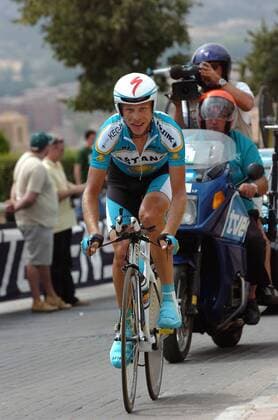 Andrey Kashechkin (Kasachstan Astana) - Radsport Herren Vuelta a Espana 2006, Spanienrundfahrt, ProTour, Straßenradsport, Straße, Rad, Zeitfahren Einzelbild 14. Etappe: Cuenca Radsport Herren Vuelta a Espana 2006, Spanienrundfahrt, ProTour, Straßenradsport, Straße, Rad, Zeitfahren Einzelbild 14. Etappe: Cuenca