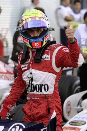 Felipe Massa (Brasilien Ferrari) - Thumbs up! Motorsport Grand Prix Herren Großer Preis von Japan 2006, Formel 1 Weltmeisterschaft, F1, F, GP, WM, Qualifying Einzelbild Suzuka Freude, Motorsport Grand Prix Herren Großer Preis von Japan 2006, Formel 1 Weltmeisterschaft, F1, F, GP, WM, Qualifying Einzelbild Suzuka Freude,