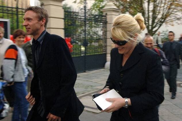 Jens Voigt (CSC) und seine Frau Stephanie anlässlich der Hochzeit von Andreas Klöden (T Mobile beide Deutschland) Radsport Herren Straßenradsport 2006, Straße, Rad, Hochzeit, Heirat, heiraten, Trauung, trauen, Vermählung vermählen Gruppe Berlin Radsport Herren Straßenradsport 2006, Straße, Rad, Hochzeit, Heirat, heiraten, Trauung, trauen, Vermählung vermählen Gruppe Berlin