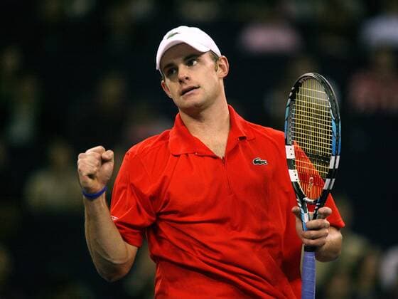 Andy Roddick (USA) jubelt Tennis WM Herren Masters Cup 2006, Masterscup, ATP WM, Tour, Series, Einzelbild Shanghai Freude, Tennis WM Herren Masters Cup 2006, Masterscup, ATP WM, Tour, Series, Einzelbild Shanghai Freude,