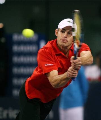 Andy Roddick (USA) Tennis WM Herren Masters Cup 2006, Masterscup, ATP WM, Tour, Series, Einzelbild Shanghai Dynamik, Tennis WM Herren Masters Cup 2006, Masterscup, ATP WM, Tour, Series, Einzelbild Shanghai Dynamik,