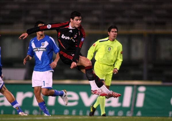 Yoann Gourcuff (Milan) - Fußball Herren Coppa Italia 2006 2007, Italienischer Pokal, TIM Cup, Pokalspiel, Brescia Calcio - AC Mailand 1:2 Gruppe Brescia Dynamik, Fußball Herren Coppa Italia 2006 2007, Italienischer Pokal, TIM Cup, Pokalspiel, Brescia Calcio - AC Mailand 1:2 Gruppe Brescia Dynamik,