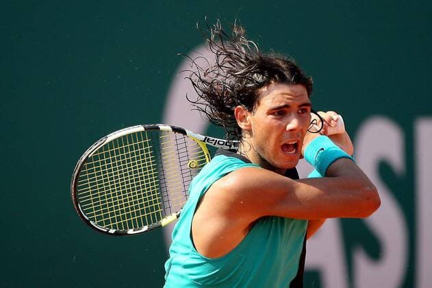 Rafael Nadal (Spanien) - (pan19971) Tennis Herren Monte Carlo Open 2007, Masters Series, ATP Tour, Finale, Endspiel Einzelbild Monte Carlo Dynamik, Tennis Herren Monte Carlo Open 2007, Masters Series, ATP Tour, Finale, Endspiel Einzelbild Monte Carlo Dynamik,
