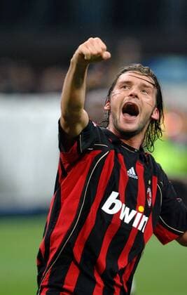 Marek Jankulovski (AC Mailand) - Torjubel - Fußball EC 1 Herren Champions League 2006 2007, Halbfinale, AC Mailand, Milan, Einzelbild Mailand Freude, Begeisterung, Fußball EC 1 Herren Champions League 2006 2007, Halbfinale, AC Mailand, Milan, Einzelbild Mailand Freude, Begeisterung,