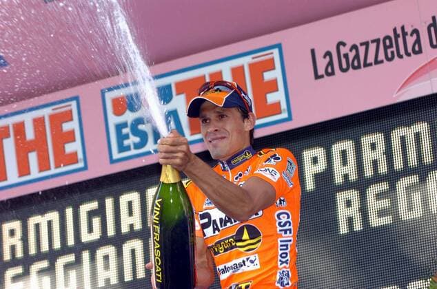 Luis Felipe Laverde Jimenez (Kolumbien Ceramica Panaria Navigare) gewinnt die 6. Etappe des Giro dItalia 2007 - Radsport Herren 90. Giro dItalia, d Italia, ProTour, Straßenradsport, Straße, Rad Einzelbild 6. Etappe: Tivoli - Spoleto Freude, Radsport Herren 90. Giro dItalia, d Italia, ProTour, Straßenradsport, Straße, Rad Einzelbild 6. Etappe: Tivoli - Spoleto Freude,