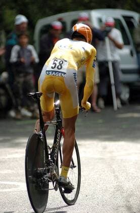Mickael Rasmussen (Dänemark Rabobank) - (pan21380) Radsport Herren Tour de France 2007, ProTour, Straßenradsport, Straße, Rad, Zeitfahren, Einzelzeitfahren Einzelbild 13. Etappe: Albi Radsport Herren Tour de France 2007, ProTour, Straßenradsport, Straße, Rad, Zeitfahren, Einzelzeitfahren Einzelbild 13. Etappe: Albi