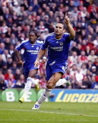 Frank Lampard (Chelsea) - Torjubel - EDITORIAL USE ONLY. No use with unauthorised audio, video, data, fixture lists, club league logos or live services. Online in-match use limited to 120 images, no video emulation. No use in betting, games or single club league player publications. Fußball Herren English Premier League 2007 2008, 1. Englische Liga, Chelsea FC London, Vdig Einzelbild Liverpool Freude, Fußball Herren English Premier League 2007 2008, 1. Englische Liga, Chelsea FC London, Vdig Einzelbild Liverpool Freude,