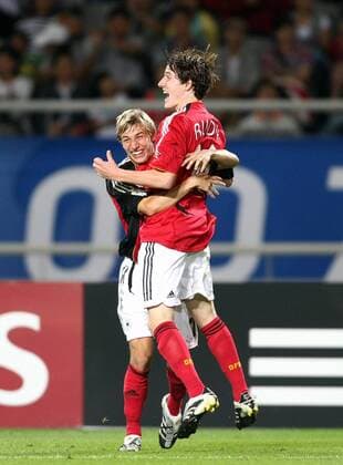 Dennis Dowidat (li.) und Sebastian Rudy (beide Deutschland U17) - Torjubel Fußball WM Herren U17 WM 2007, U 17 Junioren, Länderspiel, Nationalmannschaft, Nationaltrikot Gruppe Goyang Freude, Begeisterung, Fußball WM Herren U17 WM 2007, U 17 Junioren, Länderspiel, Nationalmannschaft, Nationaltrikot Gruppe Goyang Freude, Begeisterung,