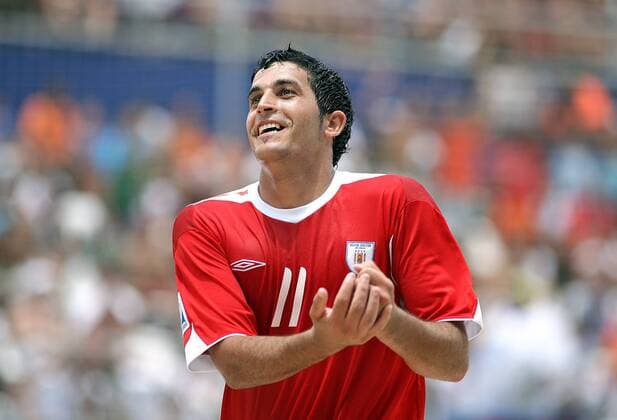 Matias (Uruguay) - Torjubel Beachsoccer WM Herren FIFA Beach Soccer World Cup 2007, Länderspiel, Nationalteam, Nationaltrikot, Uruguay Einzelbild Rio de Janeiro Freude, Beachsoccer WM Herren FIFA Beach Soccer World Cup 2007, Länderspiel, Nationalteam, Nationaltrikot, Uruguay Einzelbild Rio de Janeiro Freude,