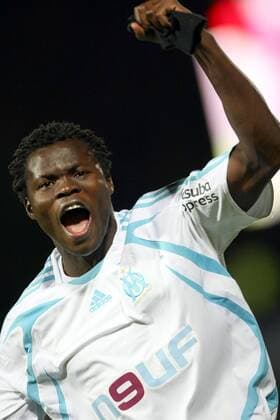 Taye Taiwo (Marseille) - Torjubel - Fußball Herren Ligue 1 2007 2008, 1. Französische Liga, Olympique Marseille, OM Einzelbild Lille Begeisterung, Freude, Fußball Herren Ligue 1 2007 2008, 1. Französische Liga, Olympique Marseille, OM Einzelbild Lille Begeisterung, Freude,