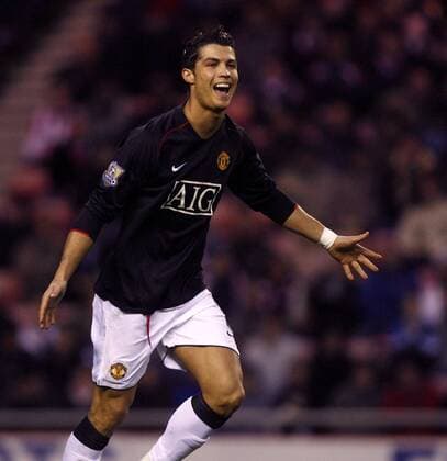 Cristiano Ronaldo (Manchester United) - Torjubel - Fußball Herren English Premier League 2007 2008, 1. Englische Liga, Manchester United, ManU Einzelbild Sunderland Freude, Begeisterung, Fußball Herren English Premier League 2007 2008, 1. Englische Liga, Manchester United, ManU Einzelbild Sunderland Freude, Begeisterung,