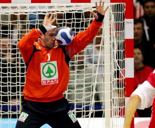 Torwart Steinar Ege (Norwegen) - Handball EM Herren EM 2008, Länderspiel, Gruppe B, Nationalmannschaft, Nationaltrikot Einzelbild Drammen Dynamik, Handball EM Herren EM 2008, Länderspiel, Gruppe B, Nationalmannschaft, Nationaltrikot Einzelbild Drammen Dynamik,
