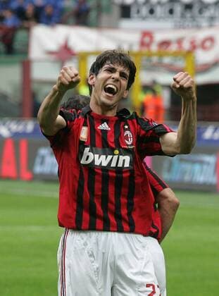 Kaka (AC Mailand) - Torjubel - Fußball Herren Serie A 2007 2008, 1. Italienische Liga, AC Mailand, Milan Einzelbild Mailand Freude, Begeisterung, Fußball Herren Serie A 2007 2008, 1. Italienische Liga, AC Mailand, Milan Einzelbild Mailand Freude, Begeisterung,