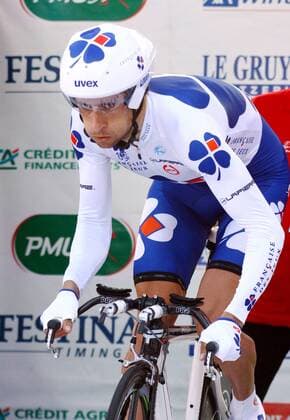 Sandy Casar (Frankreich Francaise de Jeux) Radsport Herren Tour de Romandie 2008, Straßenradsport, Straße, Rad, Prolog, Zeitfahren, Einzelzeitfahren Einzelbild ProTour Genf Radsport Herren Tour de Romandie 2008, Straßenradsport, Straße, Rad, Prolog, Zeitfahren, Einzelzeitfahren Einzelbild ProTour Genf