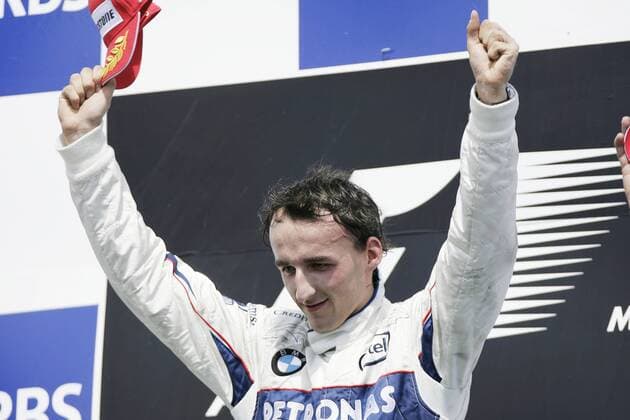 Robert Kubica (Polen BMW Sauber) gewinnt den GP Kanada 2008 - Motorsport Grand Prix Herren Großer Preis von Kanada 2008, Formel 1 Weltmeisterschaft, F1, F, GP, WM, Einzelbild Montreal Freude, Motorsport Grand Prix Herren Großer Preis von Kanada 2008, Formel 1 Weltmeisterschaft, F1, F, GP, WM, Einzelbild Montreal Freude,