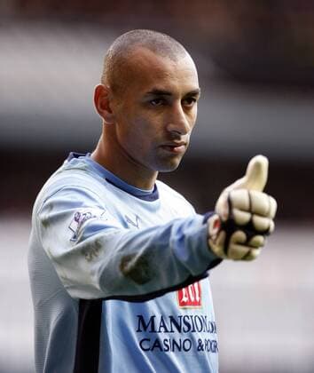 Torwart Heurelho Gomes (Tottenham Hotspur) - EDITORIAL USE ONLY. No use with unauthorised audio, video, data, fixture lists, club league logos or live services. Online in-match use limited to 120 images, no video emulation. No use in betting, games or single club league player publications. Fußball Herren English Premier League 2008 2009, 1. Englische Liga, Tottenham Hotspurs, Spurs, Vdig Einzelbild London