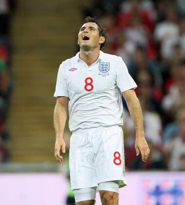 England s Frank Lampard looks on dejected International Friendly England v Hungary 11th August, 2010 EDITORIAL USE ONLY. No use with unauthorised audio, video, data, fixture lists, club league logos or live services. Online in-match use limited to 120 images, no video emulation. No use in betting, games or single club league player publications.