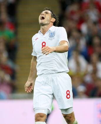 England s Frank Lampard looks on dejected International Friendly England v Hungary 11th August, 2010 EDITORIAL USE ONLY. No use with unauthorised audio, video, data, fixture lists, club league logos or live services. Online in-match use limited to 120 images, no video emulation. No use in betting, games or single club league player publications.